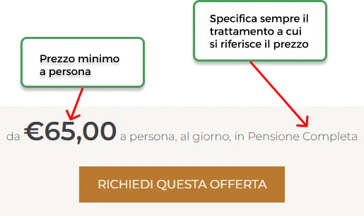 Come inserire il prezzo nelle offerte in modo corretto